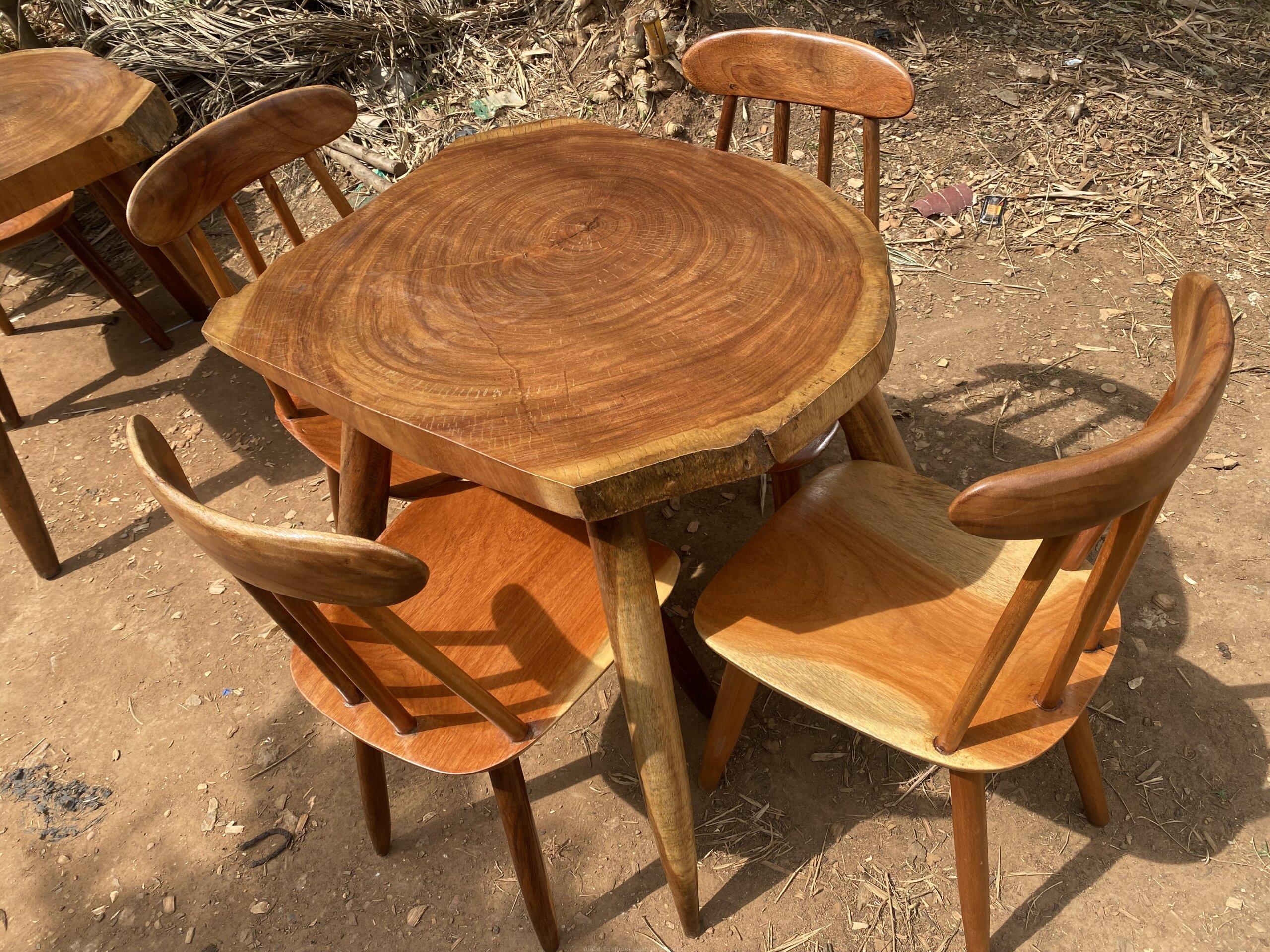 Solid afzelia dinning set/ dining set