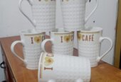 Coffee mugs 6 cups.