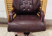 EXECUTIVE LEATHER OFFICE CHAIR (BROWN)