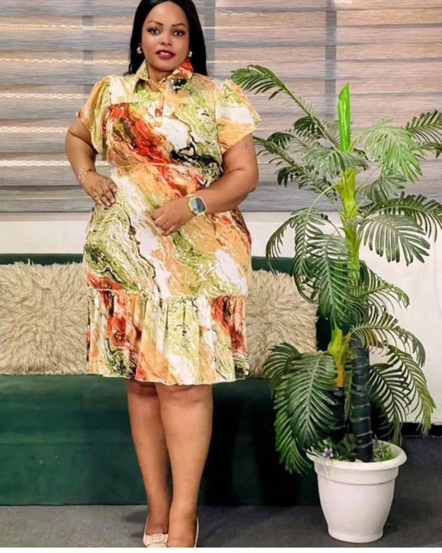 Printed Ladies Office dress