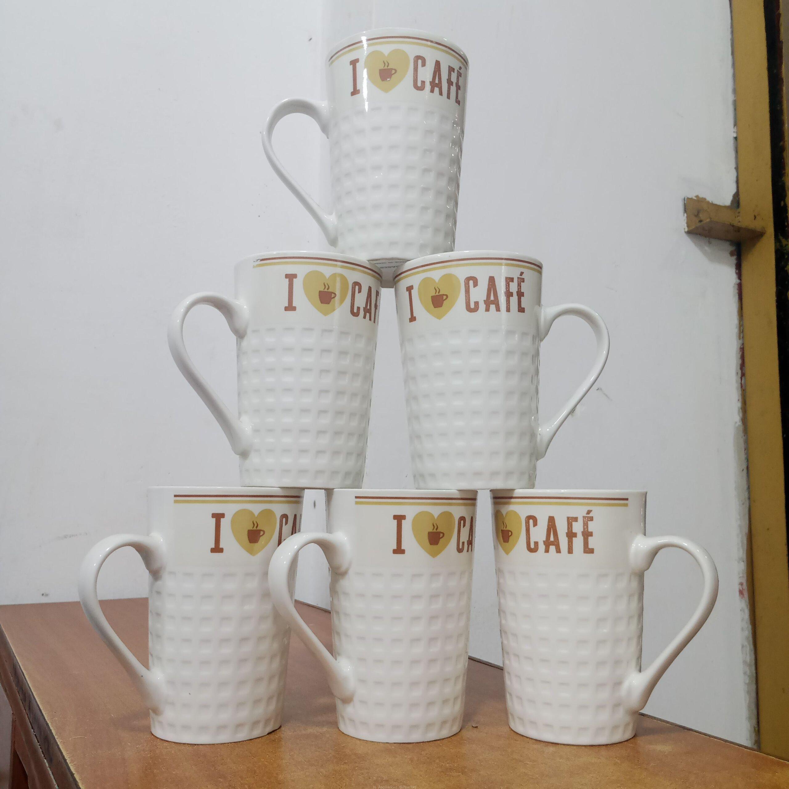 Coffee mugs 6 cups.