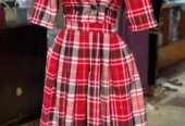 Pink and black dress for ladies