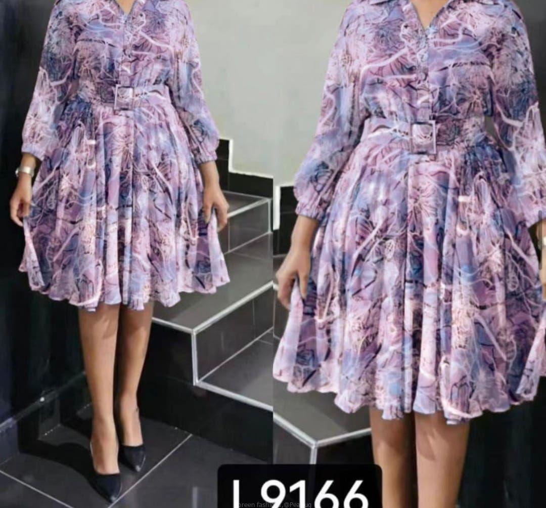 Round free Ladies office dress
