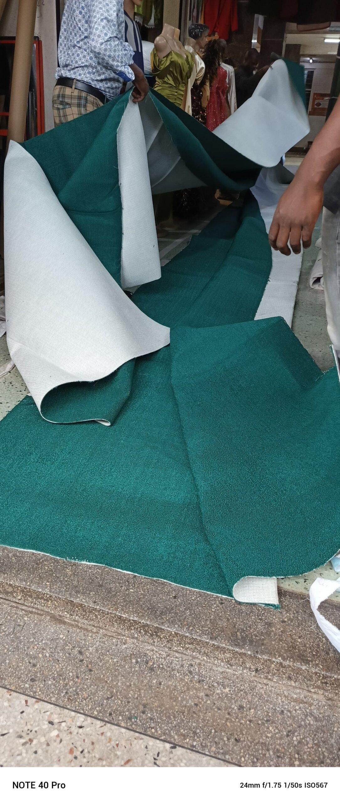 Green Woolen carpet