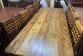 8 seater solid Mugavu dinning set/ dining table