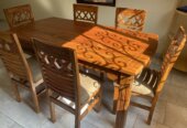 Solid mugavu dining set/ dinner table/ dinning set