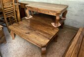 Solid mugavu center table