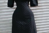 Black and blue dresses