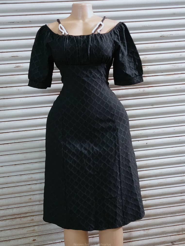 Black and blue dresses