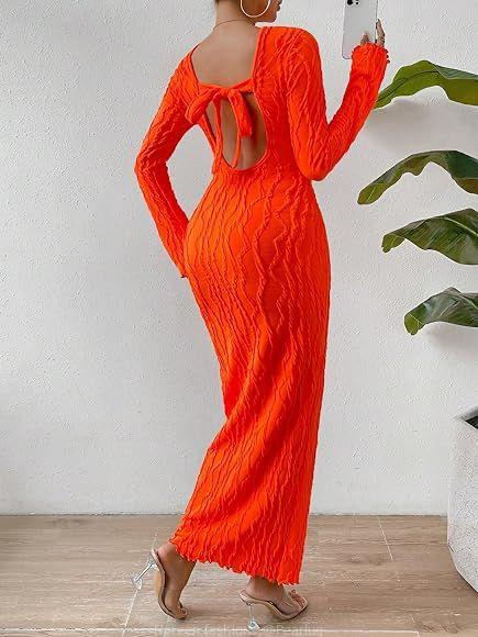 Pull neck Ladies Long Dress