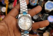 Rolex watch in silver color