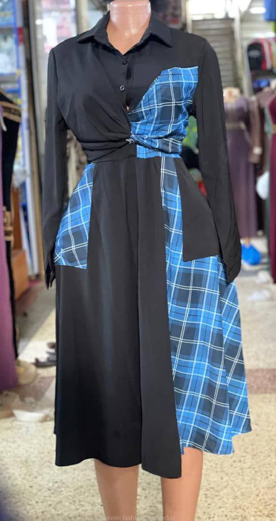 Black and blue dresses