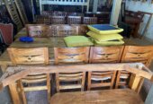 8 seater solid Mugavu dinning set/ dining table