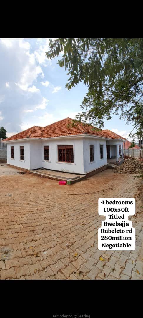 Brand new house in Bwebajja rubeleto rd on sale at give away price