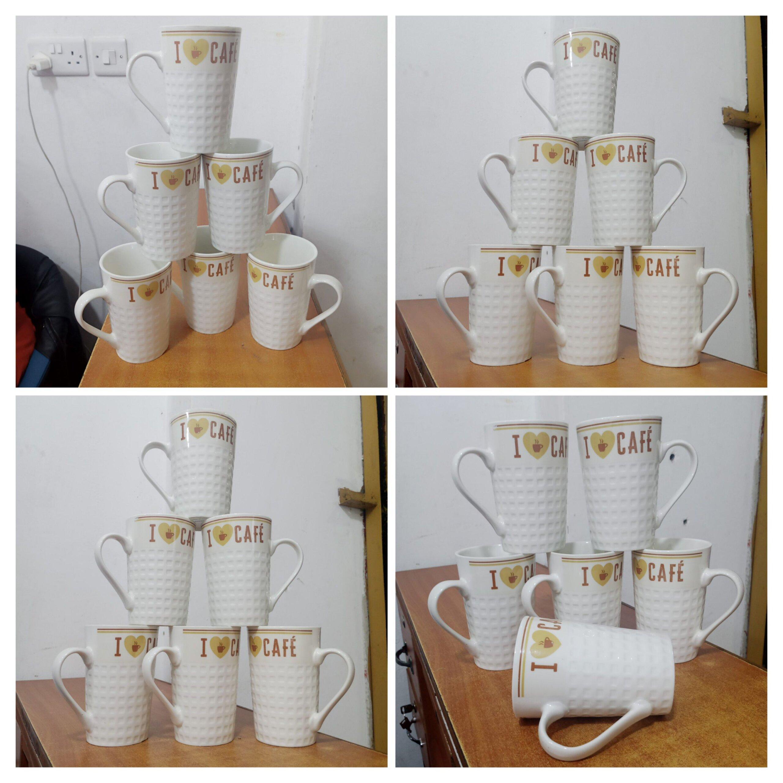 Coffee mugs 6 cups.