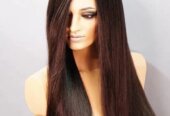 Straight human wigs