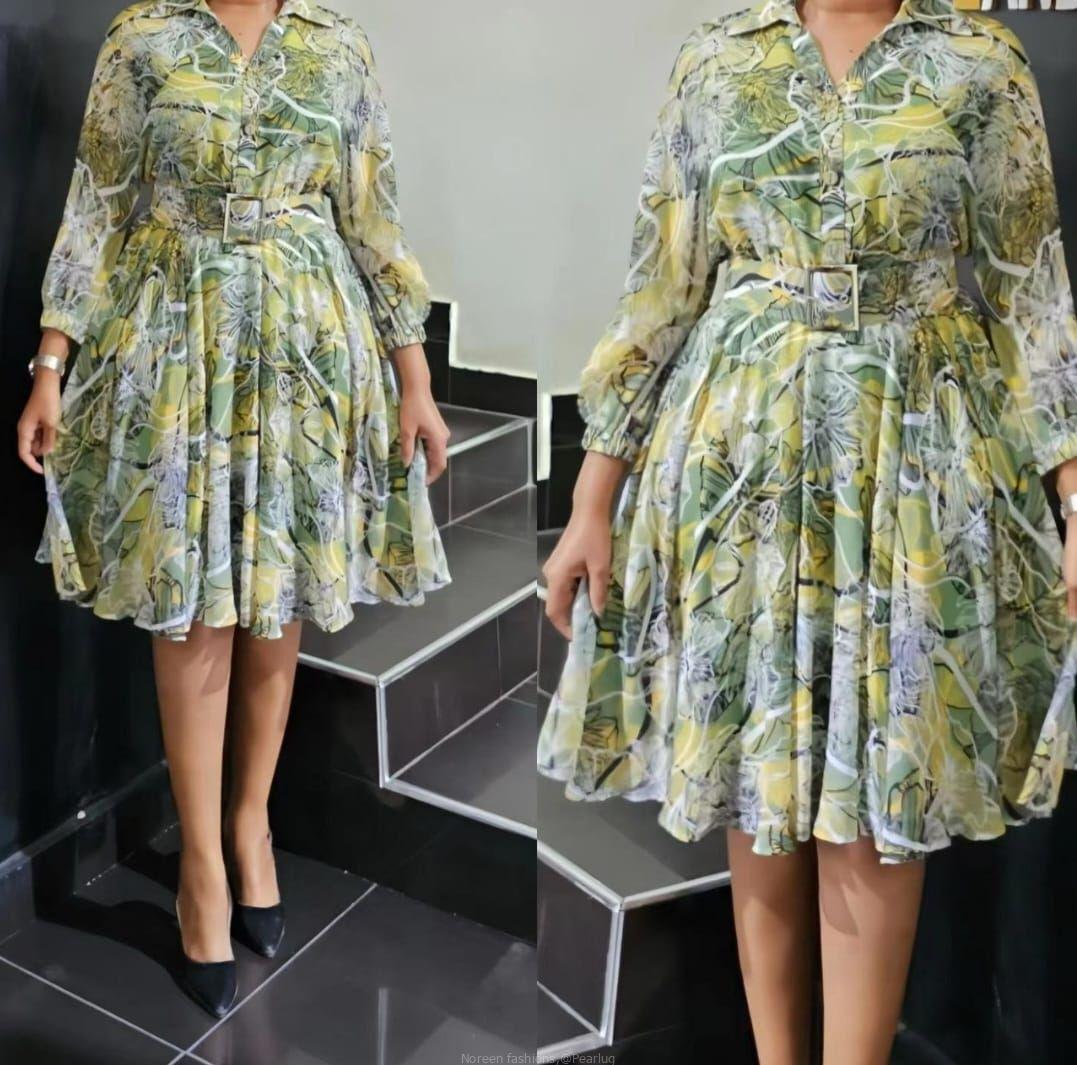 Round free Ladies office dress