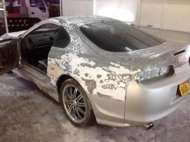 Car spraying and changing