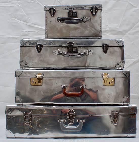 Classic metal suite cases