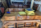 8 seater solid Mugavu dinning set/ dining table