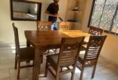 Solid mugavu dining set/ dinner table/ dinning set