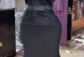 Black and blue dresses