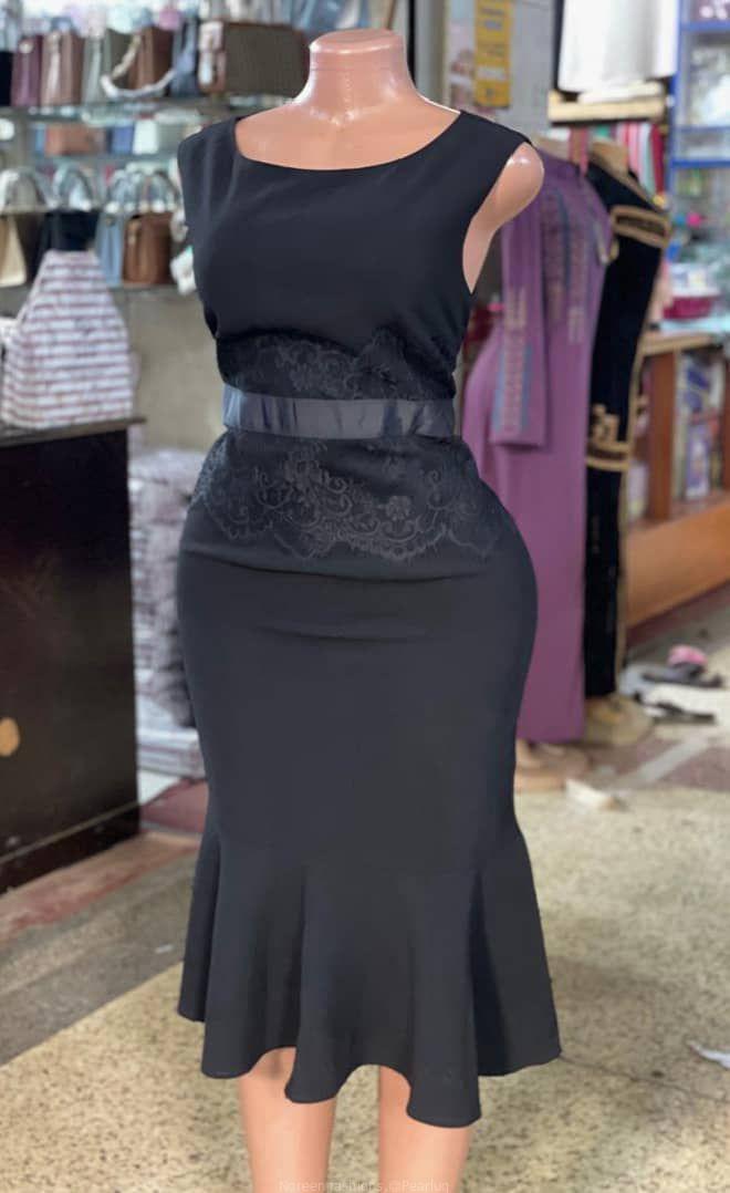 Black and blue dresses