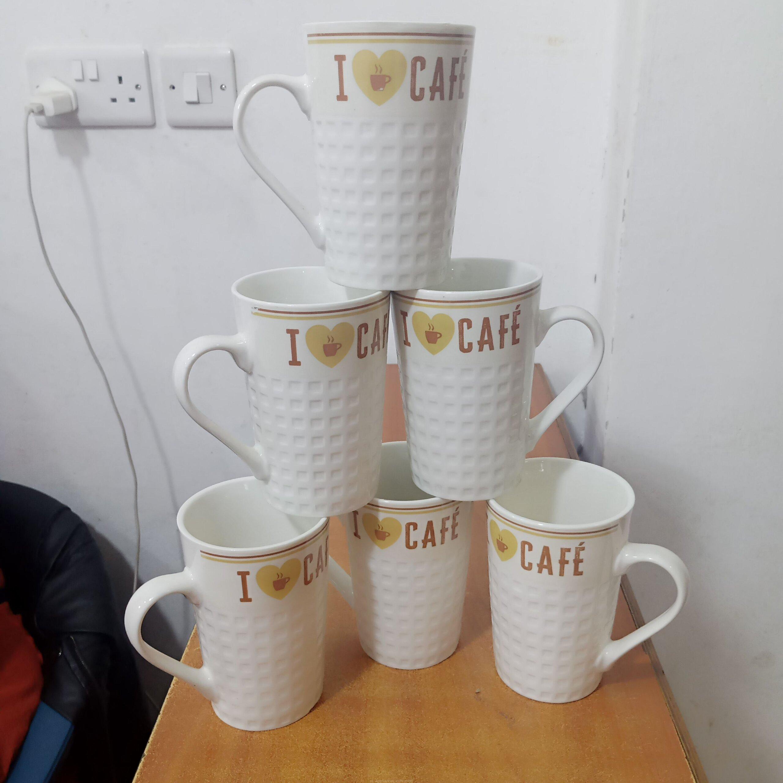 Coffee mugs 6 cups.