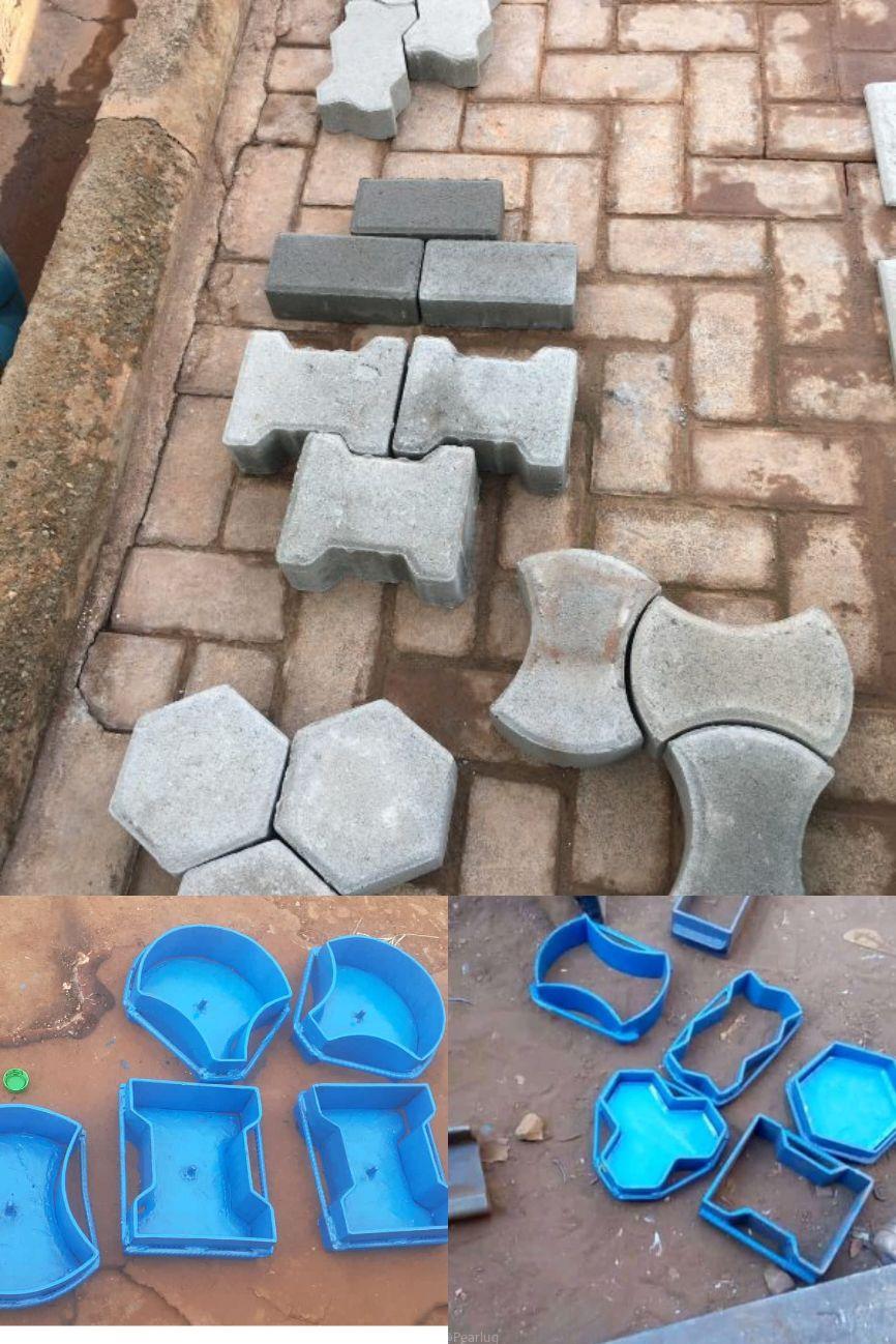 Manual paver mold full set plus stamp