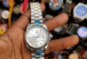 Rolex watch in silver color