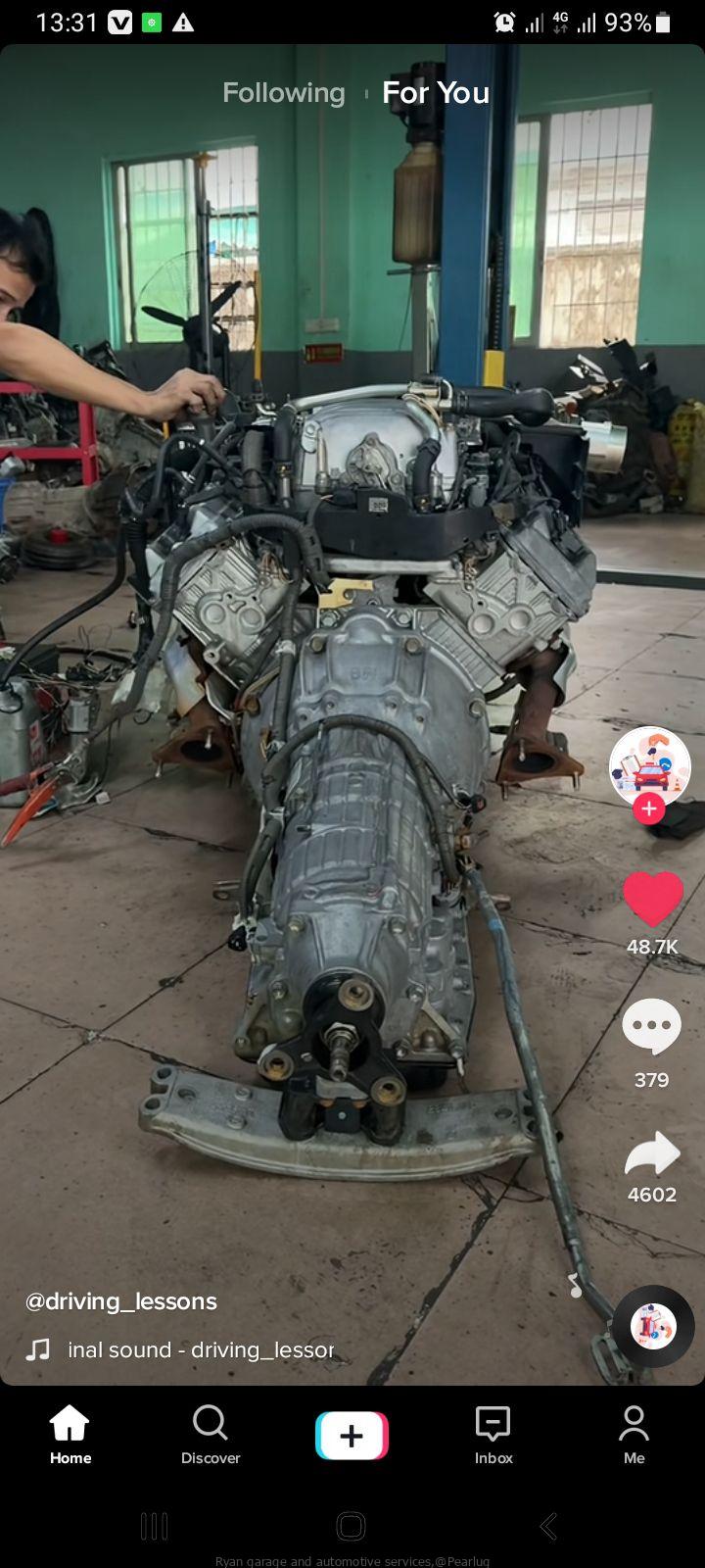 Manual engine for subaru