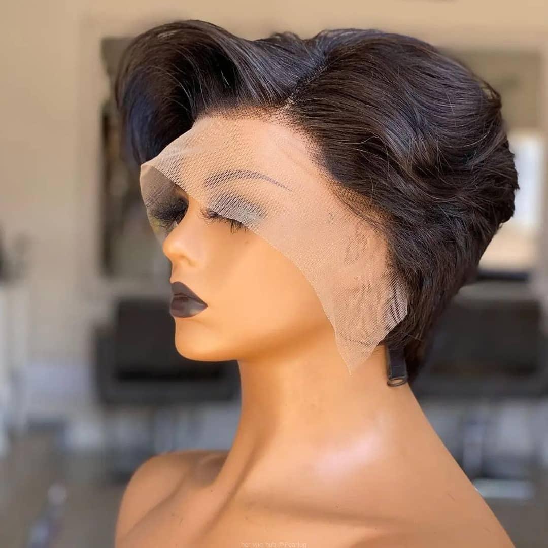 Short straight hair wigs