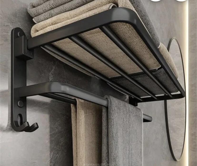 Black Towel shelf