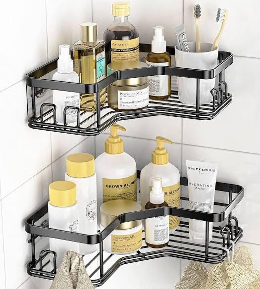Metallic shower caddy