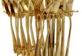 Golden cutlery