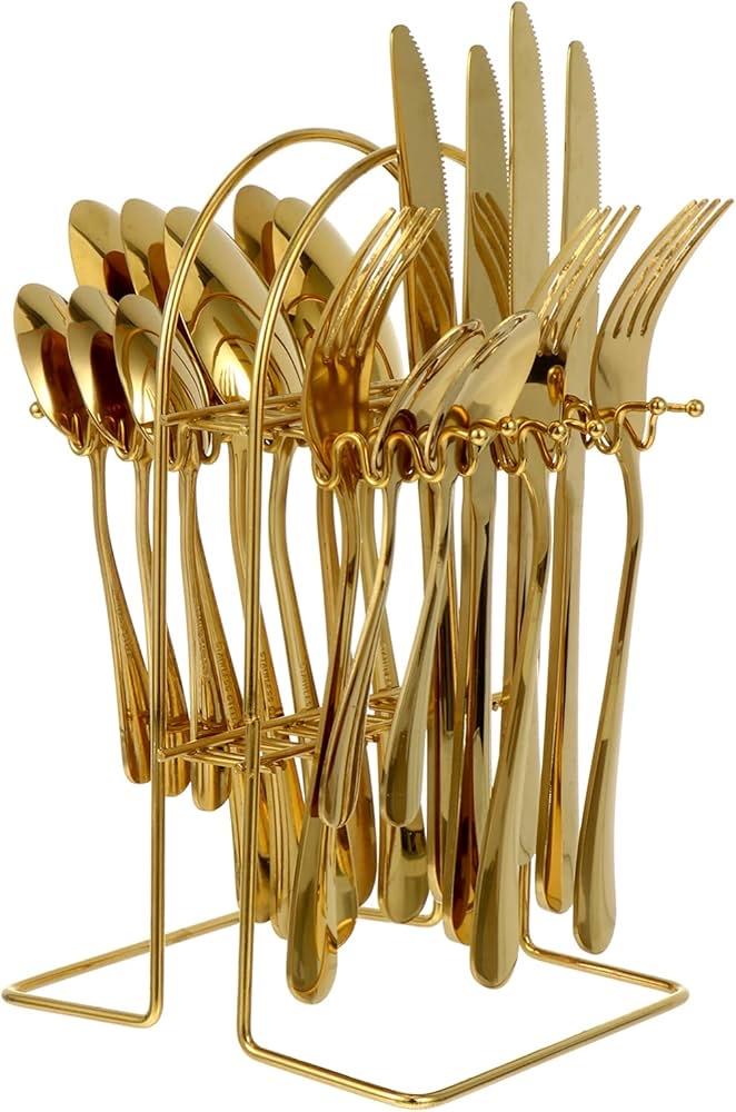 Golden cutlery