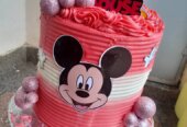 Cakes and bouquet
