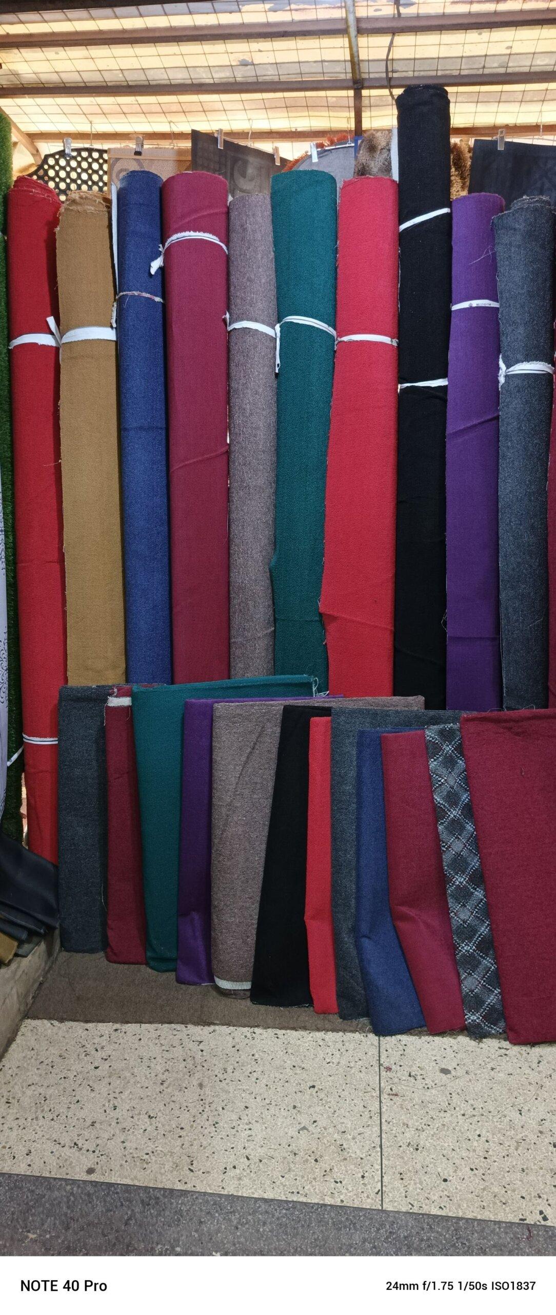 Wall to wall woolen carpets