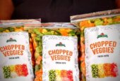 Chopped vegetables
