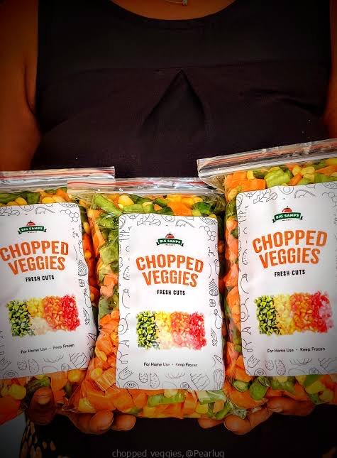 Chopped vegetables