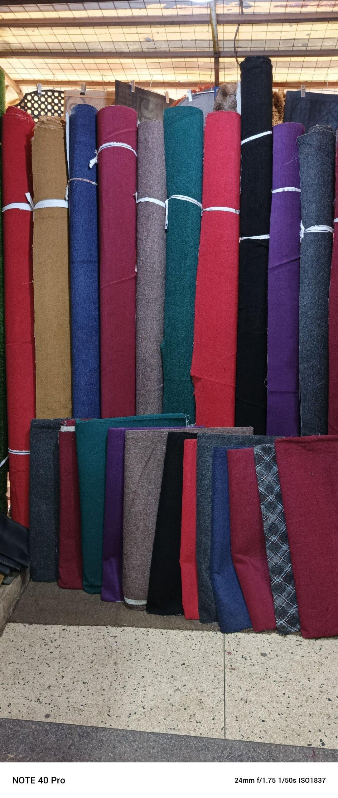 Wall to wall woolen carpets