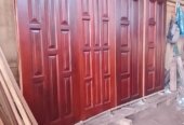 Designed door and door flames