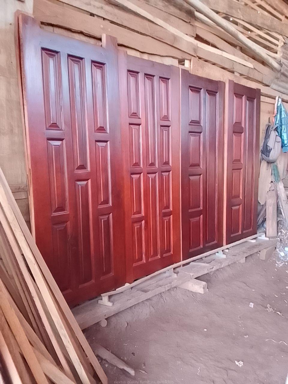 Designed door and door flames
