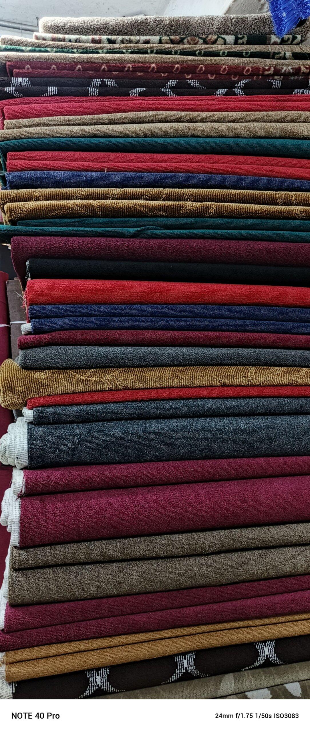 Wall to wall woolen carpets