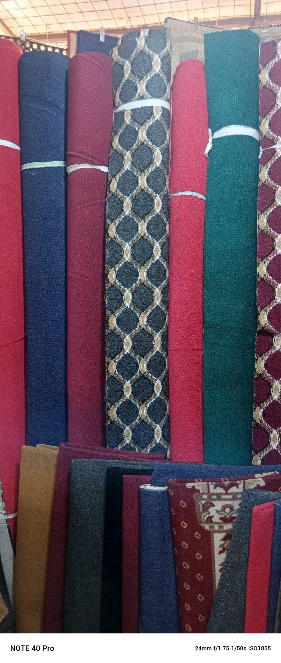 Woolen carpets available