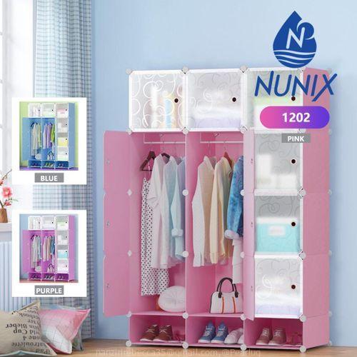 3colum plastic closet with shoe rack