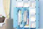 3colum plastic closet with shoe rack