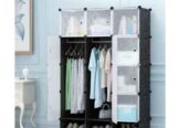 3colum plastic closet with shoe rack