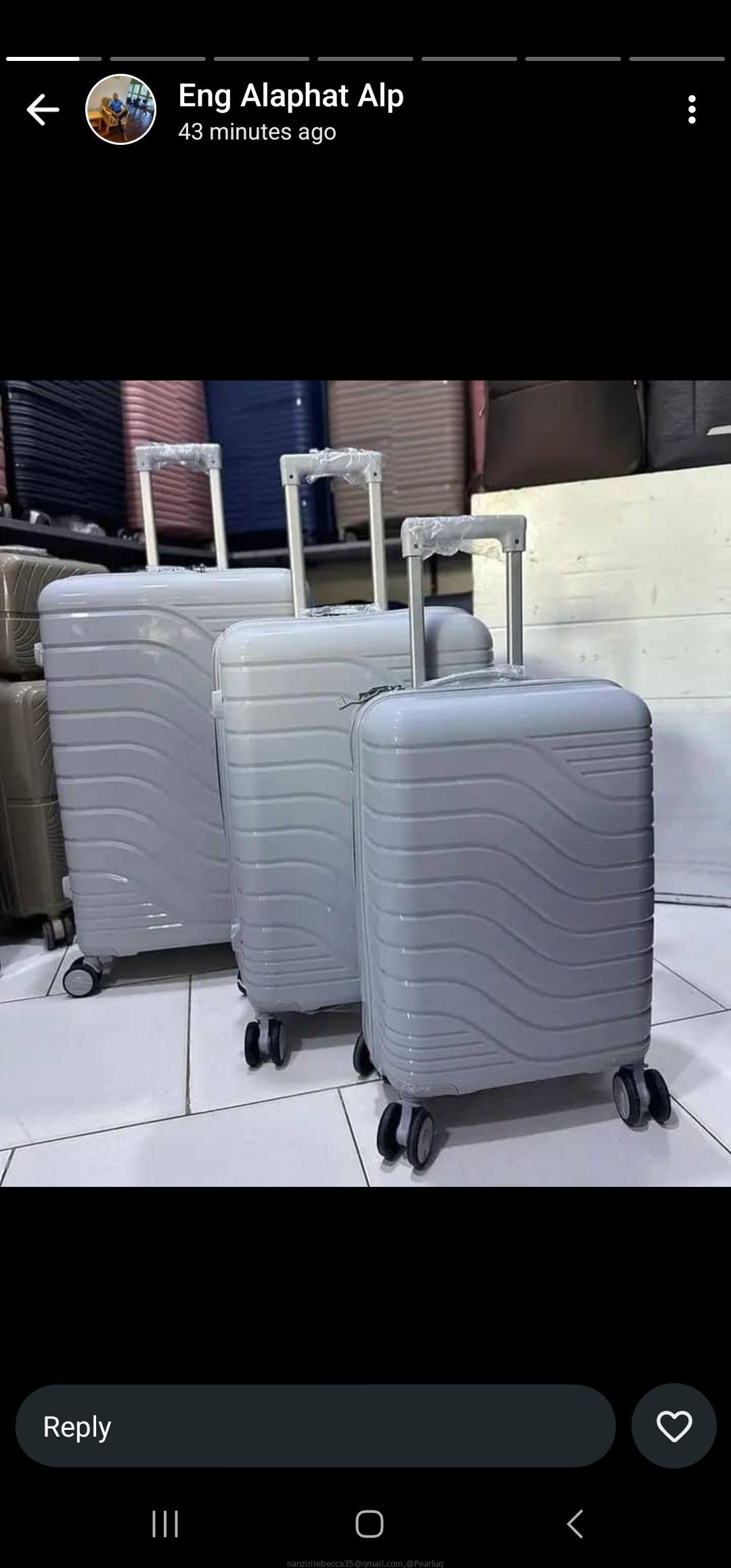 Full set suitcases Rubber