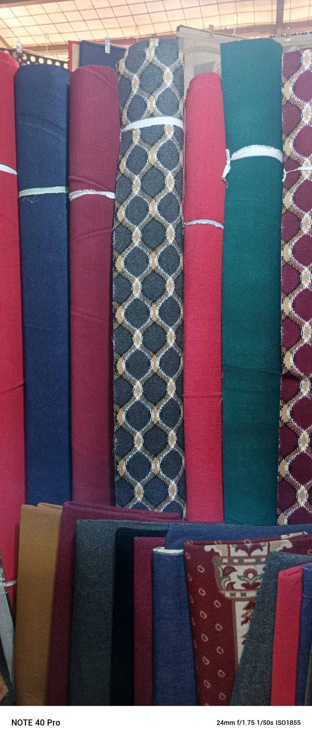 Woolen carpets available